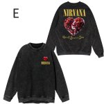 画像5: Unisex Nirvana Vintage Style Runex Sweatshirt   Long sleeves Shirts  ニルヴァーナ  ヴィンテージスタイルクルーネック  長袖 スウェット トレーナー  バンド (5)