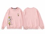 画像4: Unisex Fake zip Snoopy&Woodstock&Charlie Brown Sweatshirt ユニセックス男女兼用ジッパースヌーピー＆ウッドストック＆チャーリーブラウンスウェットトレーナ  (4)