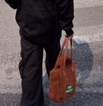 画像5: Mihi Monster Embroidered Fluffy Tote Bag ミヒモンスター刺繍モコモコトートショルダーバッグ (5)