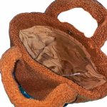 画像7: Mihi Monster Embroidered Fluffy Tote Bag ミヒモンスター刺繍モコモコトートショルダーバッグ (7)