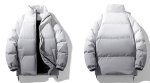 画像6: Gradient stand collar down jacket Coat ユニセックス男女兼用グラデーションスタンドカラー襟ダウンジャケットコート (6)