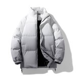画像2: Gradient stand collar down jacket Coat ユニセックス男女兼用グラデーションスタンドカラー襟ダウンジャケットコート (2)