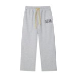 画像4: 25 M.E.D.M MEDM Sweat Pants ユニセックス メンズ 男女兼用 トレンド 刺繍サイドジッパーカジュアルパンツ ルーズストレートパンツ  ロゴ スウェット トレーナー  MR. ENJOY DA MONEY ミスターエンジョイダマネー (4)