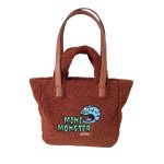 画像2: Mihi Monster Embroidered Fluffy Tote Bag ミヒモンスター刺繍モコモコトートショルダーバッグ (2)