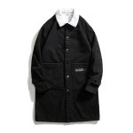 画像4: Men's Long Denim Jean Jacket Boa Coat メンズ ユニセックス 男女兼用 ロング デニム コート ジャケット 内ボア Gジャン ジーンズ (4)