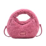 画像4: Round fur tote shoulder bag Fluffy Bag ラウンドモコモコファートートショルダークロスボデーバッグ (4)
