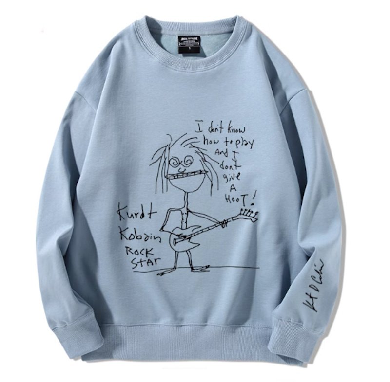 画像10: Unisex Nirvana graffiti Runex Sweatshirt   Long sleeves Shirts  ニルヴァーナ  グラフィッククルーネック  長袖 スウェット トレーナー  バンド (10)