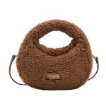 画像1: Round fur tote shoulder bag Fluffy Bag ラウンドモコモコファートートショルダークロスボデーバッグ (1)