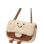 画像4: Smile Fur & Leather Quilted Chain Tote Shoulder Bag　スマイル ファー モコモコ＆レザーキルティングチェーン トート ショルダーバッグ (4)