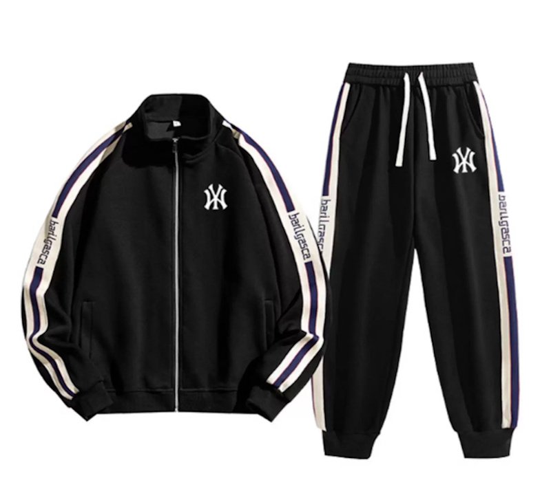 画像1: NYMYNEW sweatshirt & pants Setup Jacket  and Pants Set  NYMYNEWジップアップ＆パンツセットアップユニセックス男女兼用スウェット (1)