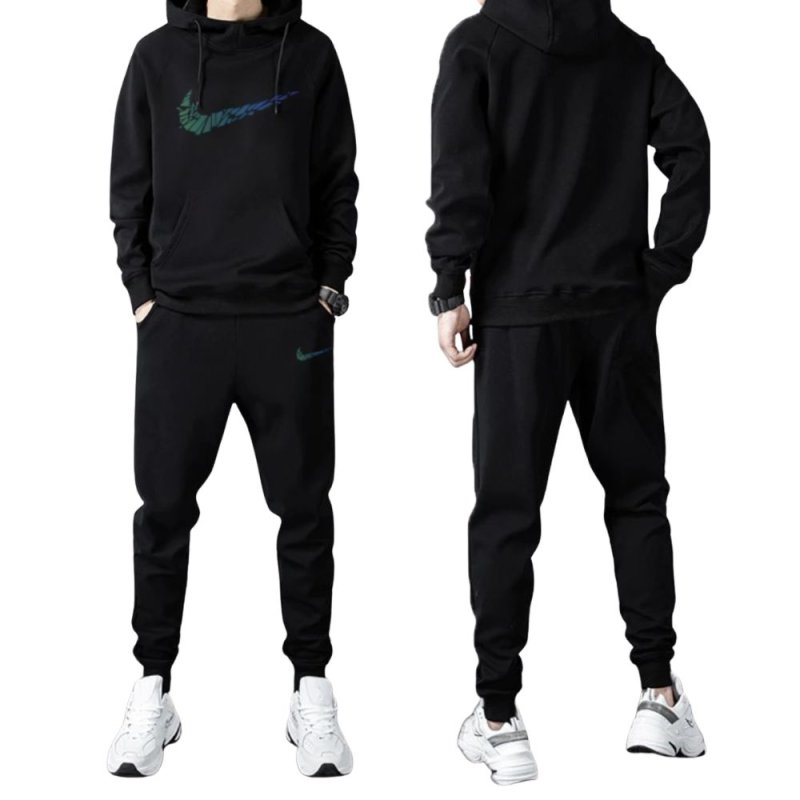 画像5: Men & Women Broken swoosh Setup Hoodie and Pants Set  バスケット ブロークン スウォッシュ プリントセットアップユニセックス男女兼用スウェットフーディ＆パンツセット (5)
