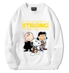 画像1: Unisex Strong Snoopy Friends x Star Wars Sweatshirt   Long sleeves Shirts  ストロングスヌーピーフレンズ×スターウォーズクルーネック  長袖 スウェット トレーナー   (1)