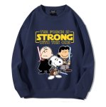 画像2: Unisex Strong Snoopy Friends x Star Wars Sweatshirt   Long sleeves Shirts  ストロングスヌーピーフレンズ×スターウォーズクルーネック  長袖 スウェット トレーナー   (2)