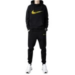 画像4: Men & Women Broken swoosh Setup Hoodie and Pants Set  バスケット ブロークン スウォッシュ プリントセットアップユニセックス男女兼用スウェットフーディ＆パンツセット (4)