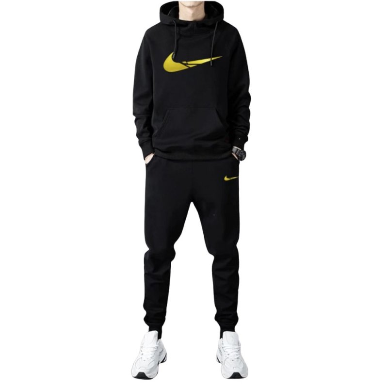 画像4: Men & Women Broken swoosh Setup Hoodie and Pants Set  バスケット ブロークン スウォッシュ プリントセットアップユニセックス男女兼用スウェットフーディ＆パンツセット (4)