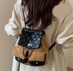 画像7: Quilted leather chain tote shoulder bag backpack rucksack　キルティングレザーチェーントートショルダーバックパックリュック (7)