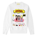 画像2: Unisex Nirvana anime print long-sleeved sweatshirt　男女兼用ユニセックスニルヴァーナアニメプリント長袖スウェットシャツ (2)