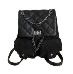 画像3: Quilted leather chain tote shoulder bag backpack rucksack　キルティングレザーチェーントートショルダーバックパックリュック (3)