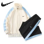 画像3:  Unisex ‎Colorful Not Swoosh logo Stand collar zip-up Set up Matching Set Jacket + Pant ユニセックス 男女兼用 カラフル ノット スウォッシュロゴ スタンドカラージップアップ セットアップ 上下 (3)