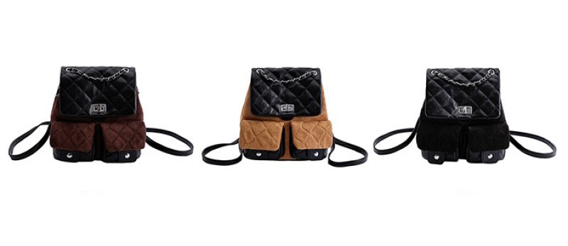 画像6: Quilted leather chain tote shoulder bag backpack rucksack　キルティングレザーチェーントートショルダーバックパックリュック (6)