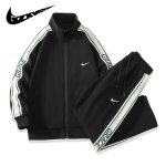 画像1:  Unisex ‎Colorful Not Swoosh logo Stand collar zip-up Set up Matching Set Jacket + Pant ユニセックス 男女兼用 カラフル ノット スウォッシュロゴ スタンドカラージップアップ セットアップ 上下 (1)