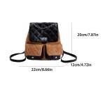 画像4: Quilted leather chain tote shoulder bag backpack rucksack　キルティングレザーチェーントートショルダーバックパックリュック (4)