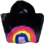 画像1: Fur Rainbow Tote Shoulder Bag　ファーレインボートートショルダーバッグ (1)
