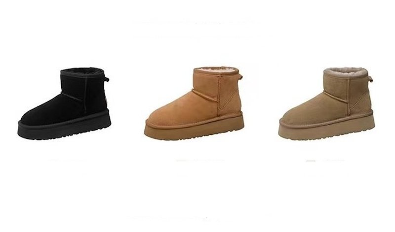 画像4: Ultra mini platform sheepskin boots ankle boots  ウルトラミニ厚底シープスキンスタイルブーツ ショートアンクルブーツ  (4)