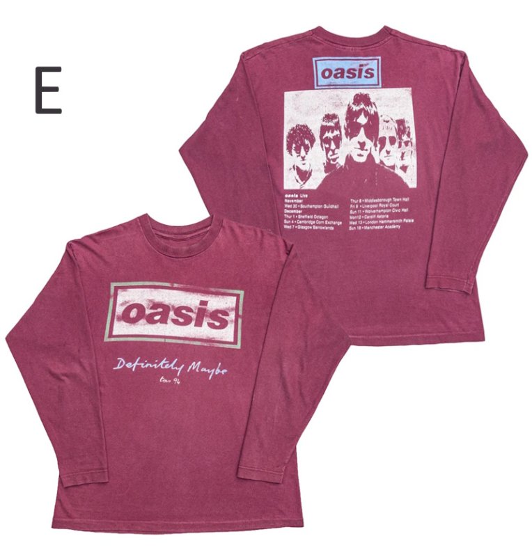 画像6: unisex Oasis Vintage Style Long-Sleeved T-shirt ユニセックスオアシスOASISヴィンテージスタイル長袖Tシャツプリント 長袖ラウンドネック Tシャツ  バンドT (6)