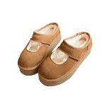 画像5: Bea Mary Jane platform sole boa-lined slip-on moccasins  メリージェーン厚底シープスキンスタイルボアスリッポンモカシン (5)