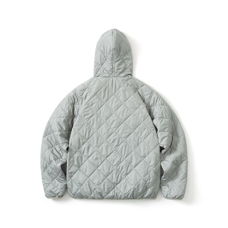 画像9: Short rib quilted hooded lightweight jacket ユニセックス 男女兼用 ショートリブキルティングフード付き軽量ジャケットコート (9)