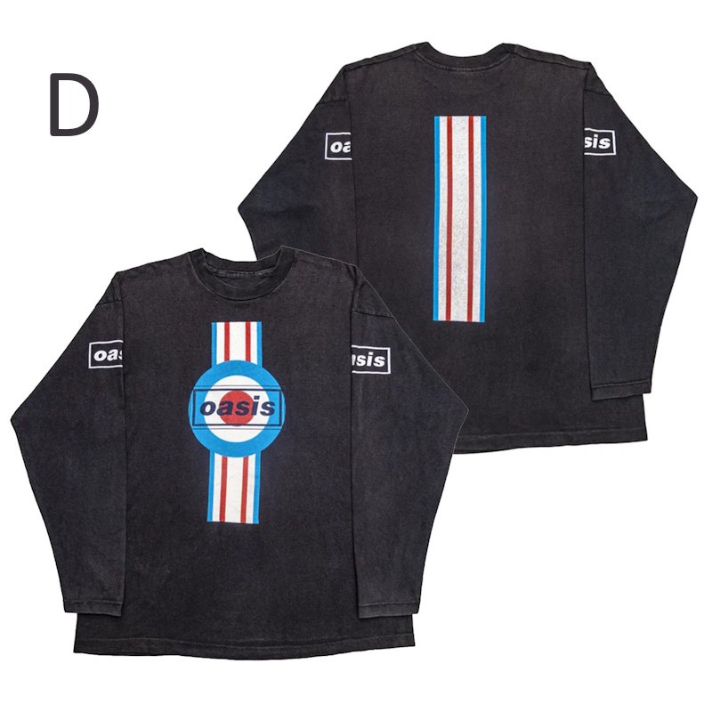 画像5: unisex Oasis Vintage Style Long-Sleeved T-shirt ユニセックスオアシスOASISヴィンテージスタイル長袖Tシャツプリント 長袖ラウンドネック Tシャツ  バンドT (5)