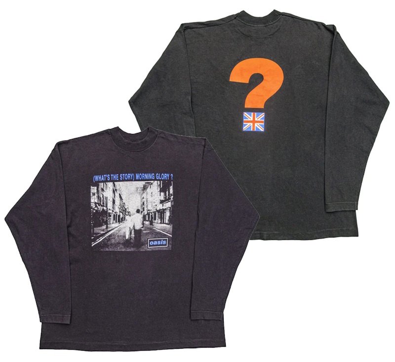 画像1: unisex Oasis Vintage Style Long-Sleeved T-shirt ユニセックスオアシスOASISヴィンテージスタイル長袖Tシャツプリント 長袖ラウンドネック Tシャツ  バンドT (1)