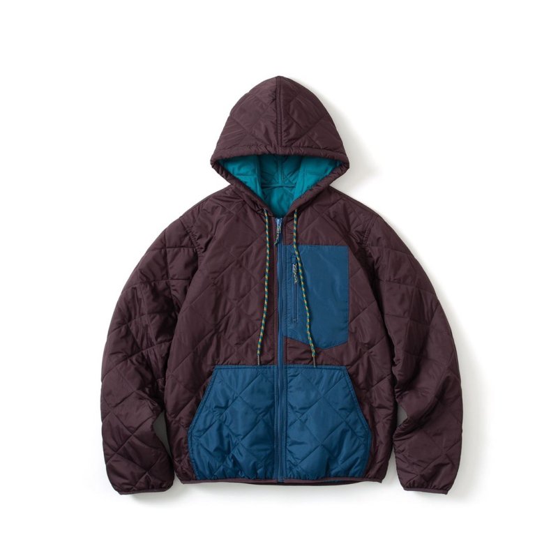 画像2: Short rib quilted hooded lightweight jacket ユニセックス 男女兼用 ショートリブキルティングフード付き軽量ジャケットコート (2)