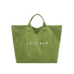 画像6: Suede-style large capacity tote bag　スエード調ラージキャパシティートートバッグ (6)
