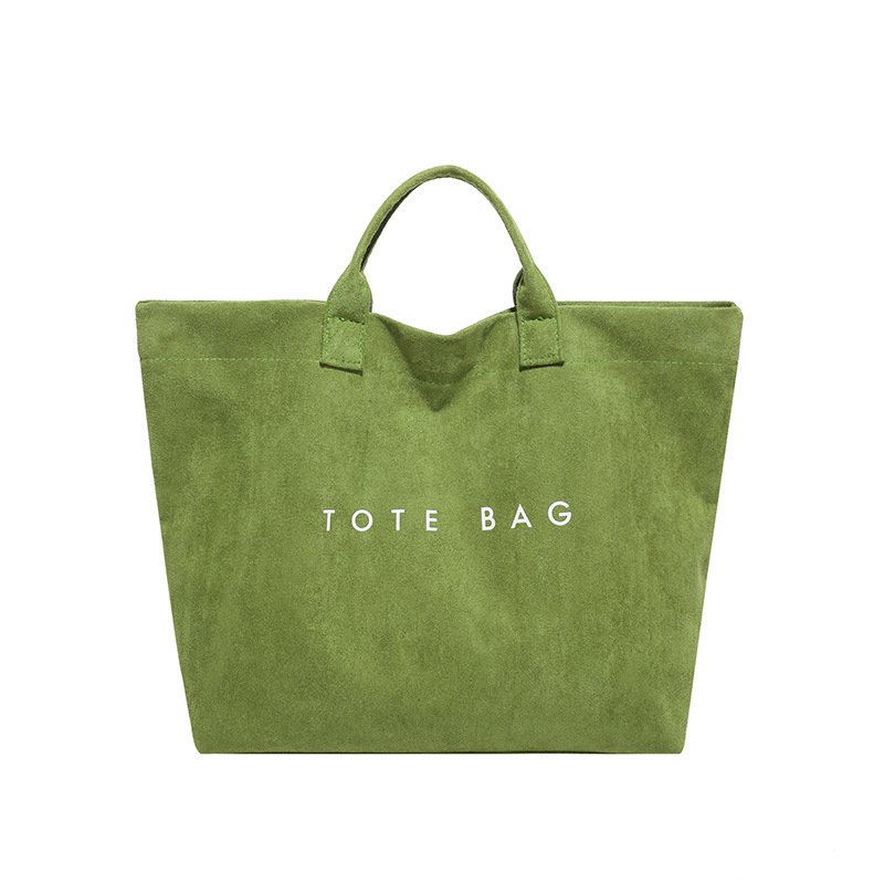 画像6: Suede-style large capacity tote bag　スエード調ラージキャパシティートートバッグ (6)
