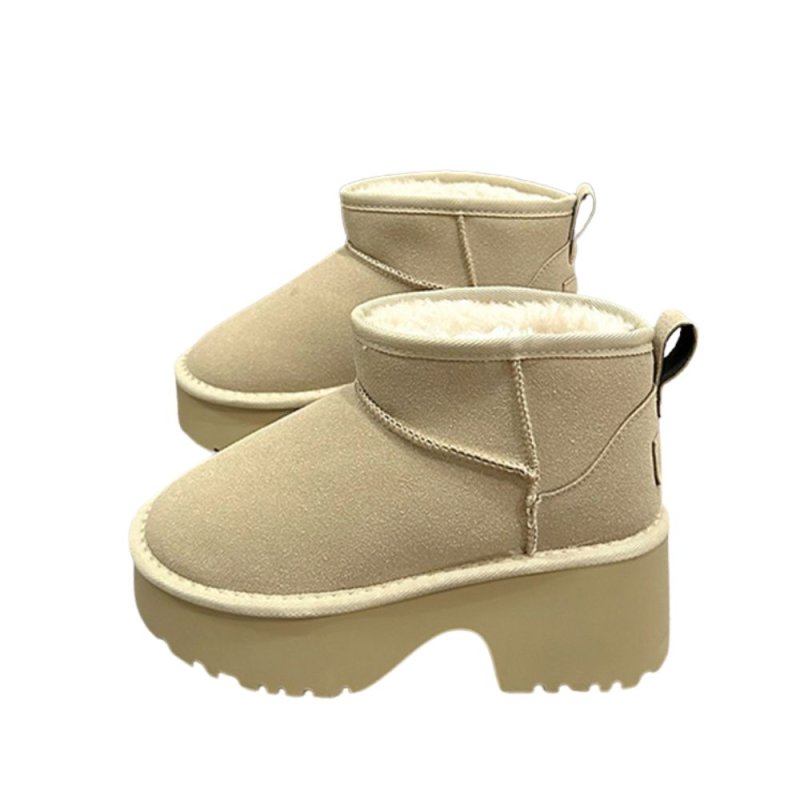 画像1: Ultra Mini New Heights Short Boots ankle boots  ウルトラミニニュー ハイツ厚底シープスキンスタイルブーツ ショートアンクルブーツ  (1)