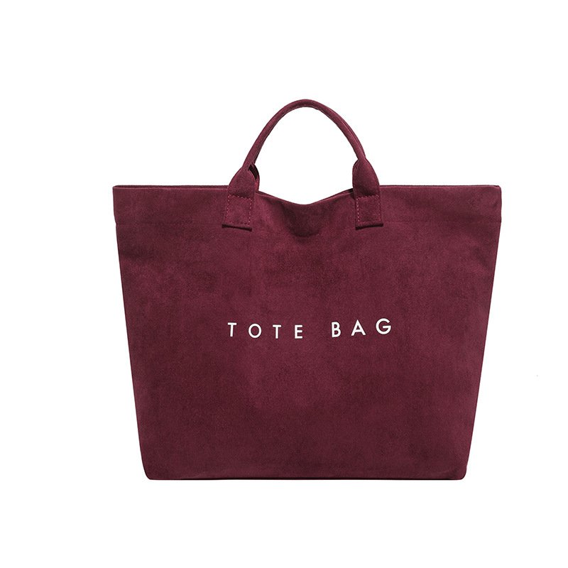 画像8: Suede-style large capacity tote bag　スエード調ラージキャパシティートートバッグ (8)