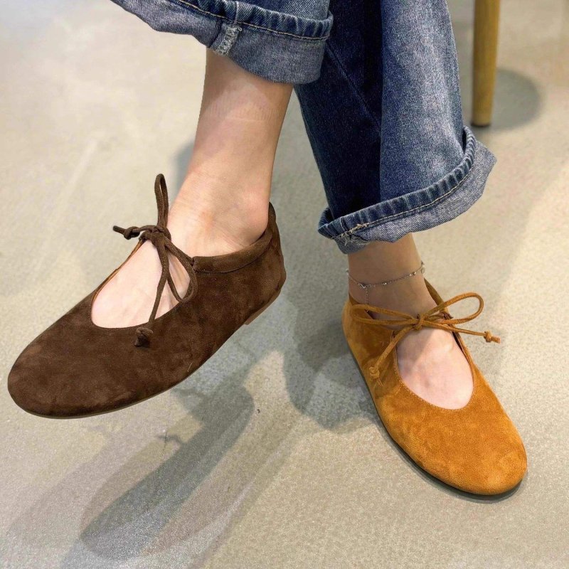 画像4: Women's Super soft ribbon flat pumps ballerina shoes　スーパーソフトリボンフラットパンプスバレリーナシューズバレーシューズ  (4)