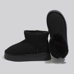 画像2: Ultra mini platform sheepskin boots ankle boots  ウルトラミニ厚底シープスキンスタイルブーツ ショートアンクルブーツ  (2)