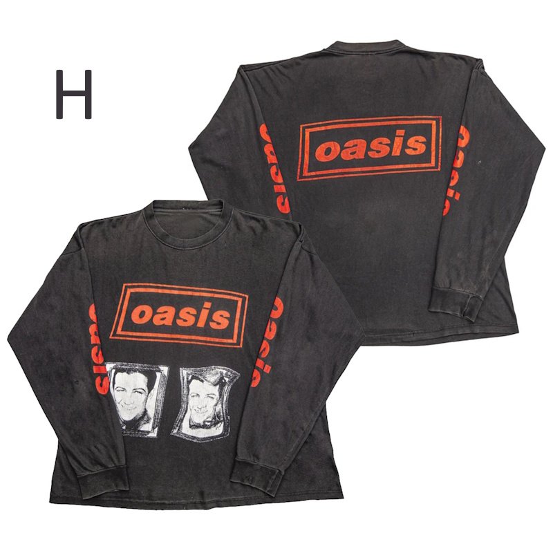 画像9: unisex Oasis Vintage Style Long-Sleeved T-shirt ユニセックスオアシスOASISヴィンテージスタイル長袖Tシャツプリント 長袖ラウンドネック Tシャツ  バンドT (9)