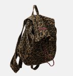 画像2: Leopard print large capacity backpack tote shoulder bag　ヒョウ柄レオパードラージキャパシティーバックパックトートショルダーバッグ (2)