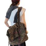 画像4: Leopard print large capacity backpack tote shoulder bag　ヒョウ柄レオパードラージキャパシティーバックパックトートショルダーバッグ (4)