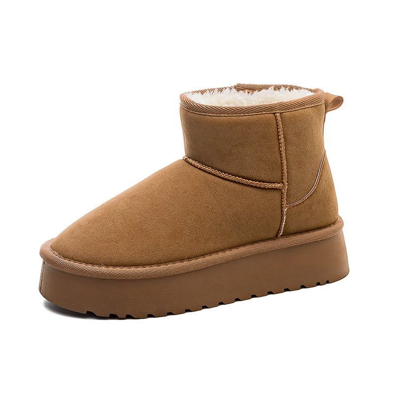 画像1: Ultra mini platform sheepskin boots ankle boots  ウルトラミニ厚底シープスキンスタイルブーツ ショートアンクルブーツ  (1)