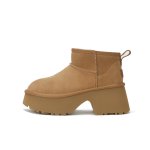 画像2: Ultra Mini New Heights Short Boots ankle boots  ウルトラミニニュー ハイツ厚底シープスキンスタイルブーツ ショートアンクルブーツ  (2)
