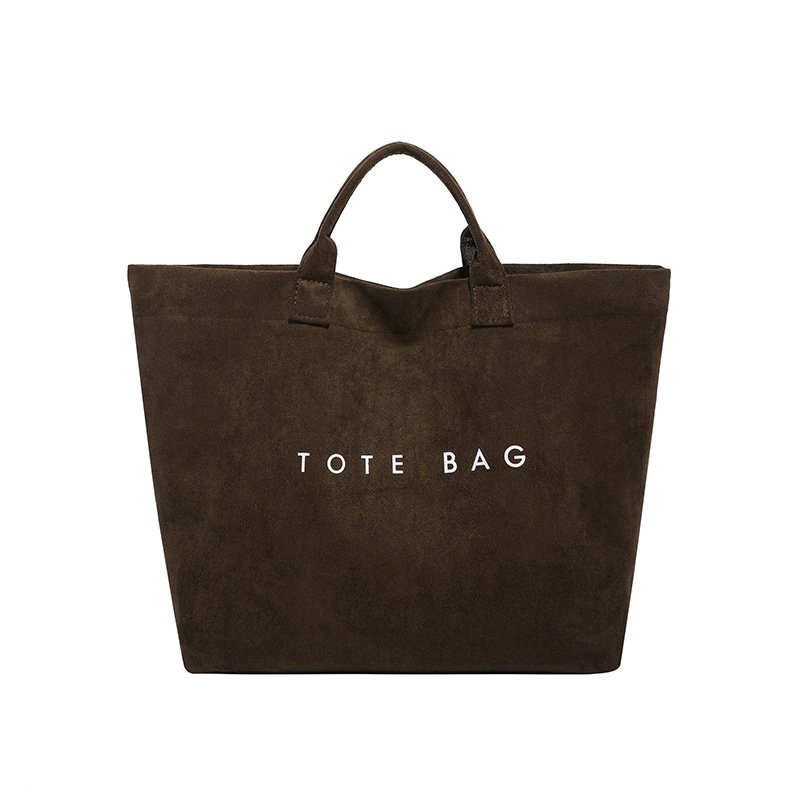 画像2: Suede-style large capacity tote bag　スエード調ラージキャパシティートートバッグ (2)