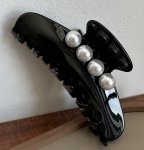 画像5: large size pearl hair clip Accessory　パール付きヘアーバレッタ ヘアークリップアクセサリー (5)