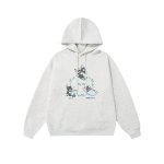 画像6: 3-point line Tom and Jerry print hoodie Sweat　 ユニセックス メンズ 男女兼用 3点ライントム＆ジェリープリントフーディ スウェット  (6)