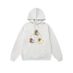 画像3: 3-point line Tom and Jerry print hoodie Sweat　 ユニセックス メンズ 男女兼用 3点ライントム＆ジェリープリントフーディ スウェット  (3)