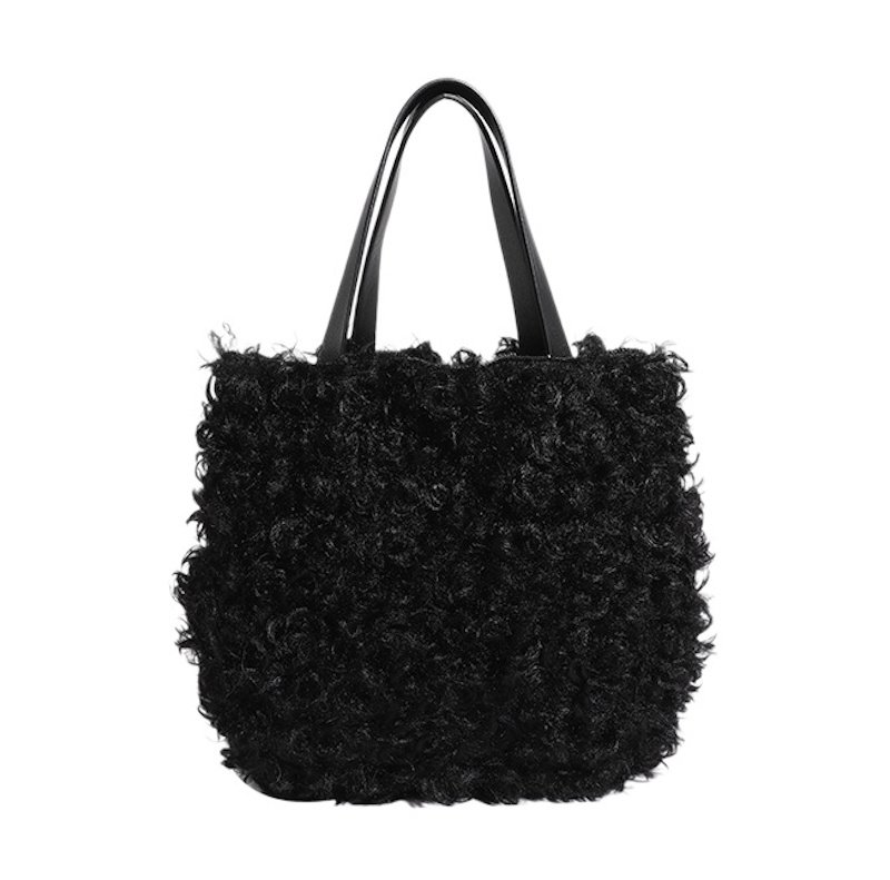 画像2: Mongolian fur tote bag　モンゴリアンファー調トートバッグ (2)
